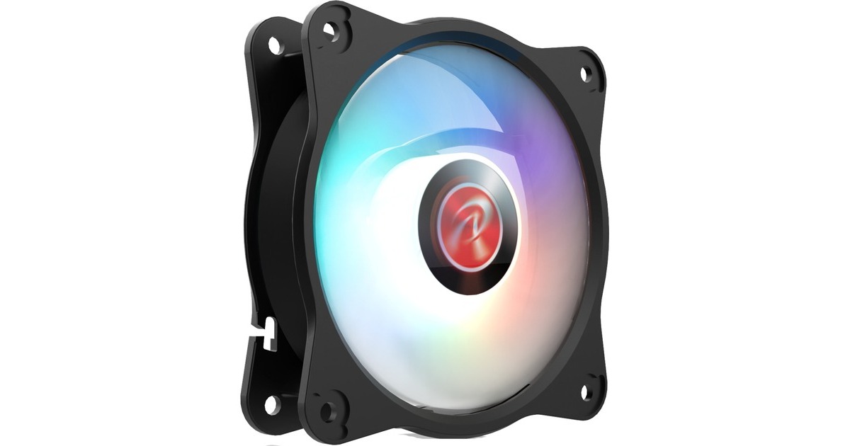 RAIJINTEK EOS 9 RBW ADD-1 100x100x25, Gehäuselüfter(schwarz/transparent, 1 Stück, ohne Controller)