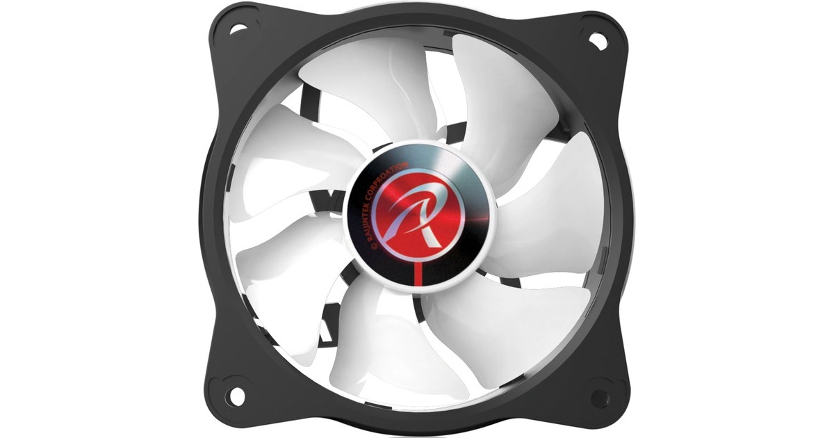 RAIJINTEK EOS 9 RBW ADD-1 100x100x25, Gehäuselüfter(schwarz/transparent, 1 Stück, ohne Controller)
