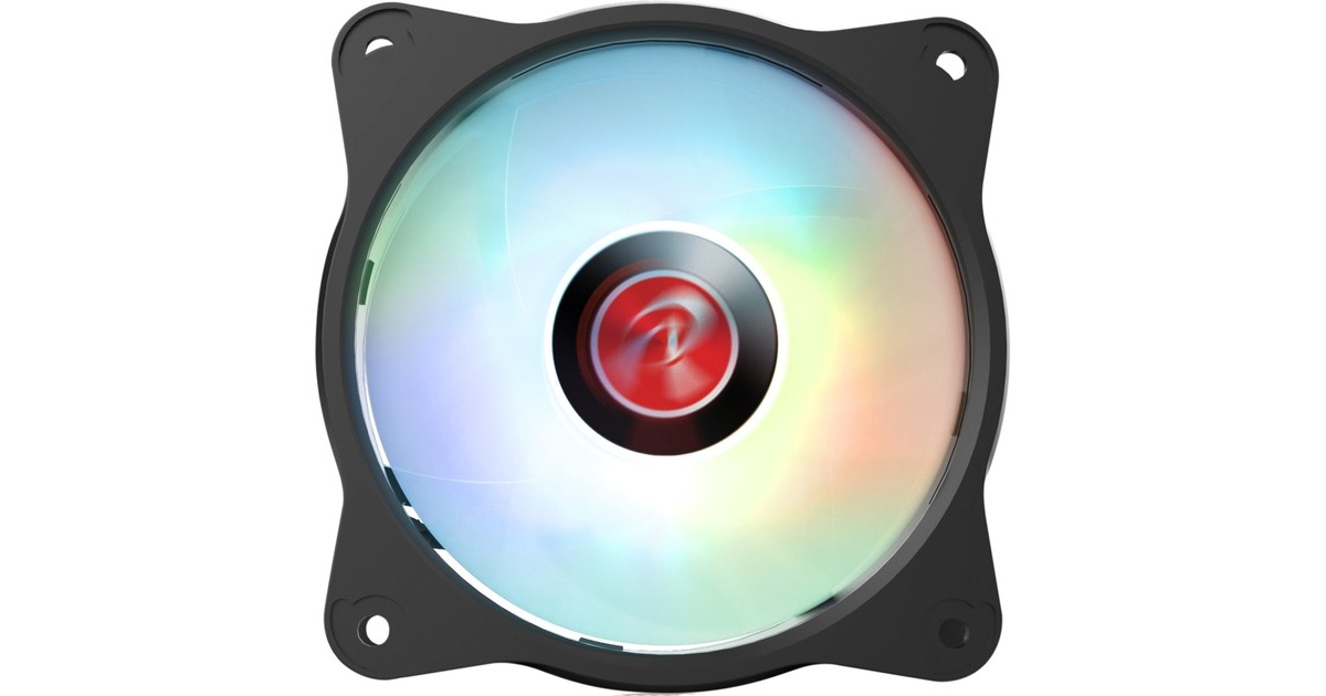 RAIJINTEK EOS 9 RBW ADD-1 100x100x25, Gehäuselüfter(schwarz/transparent, 1 Stück, ohne Controller)