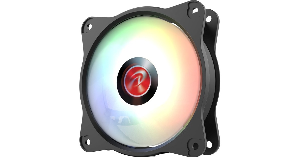 RAIJINTEK EOS 9 RBW ADD-1 100x100x25, Gehäuselüfter(schwarz/transparent, 1 Stück, ohne Controller)