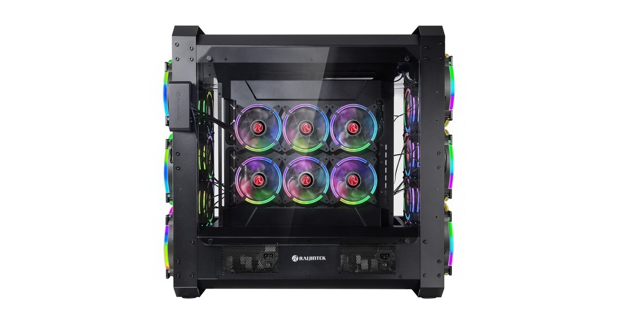 RAIJINTEK ERIS EVO, Bench/Show-Gehäuse(schwarz, Tempered Glass)