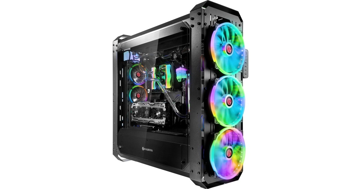 RAIJINTEK ERIS EVO, Bench/Show-Gehäuse(schwarz, Tempered Glass)