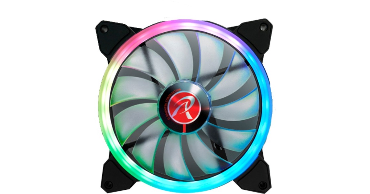 RAIJINTEK IRIS 14 RBW ADD-3, Gehäuselüfter(schwarz, 3 Lüfter, mit Controller und Fernbedienung)
