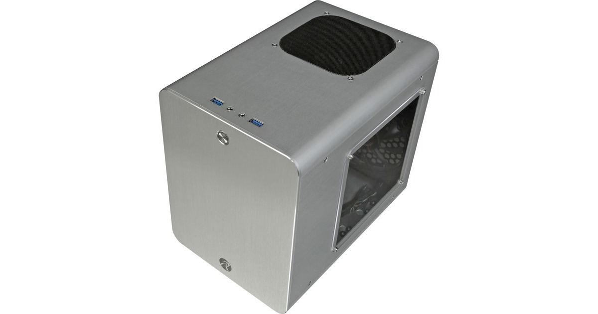 RAIJINTEK METIS PLUS, Tower-Gehäuse(silber, Seitenteil aus Acryl)