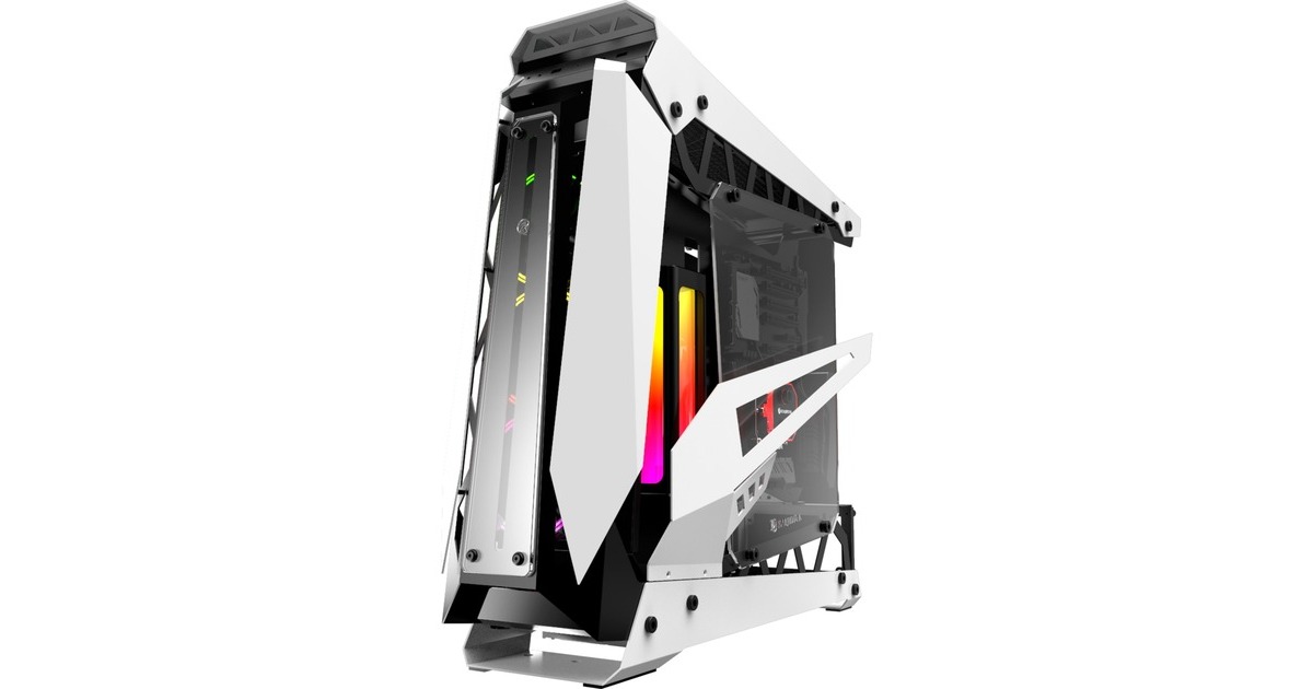 RAIJINTEK NYX PRO White, Bench/Show-Gehäuse(weiß, Tempered Glass)