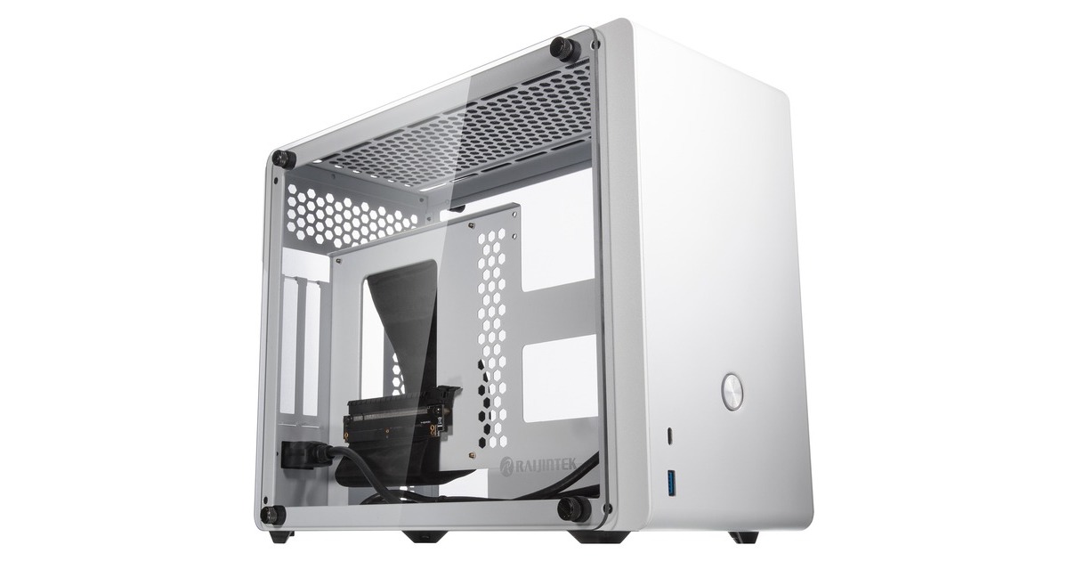 RAIJINTEK OPHION EVO WHITE, Tower-Gehäuse(weiß, Tempered Glass)