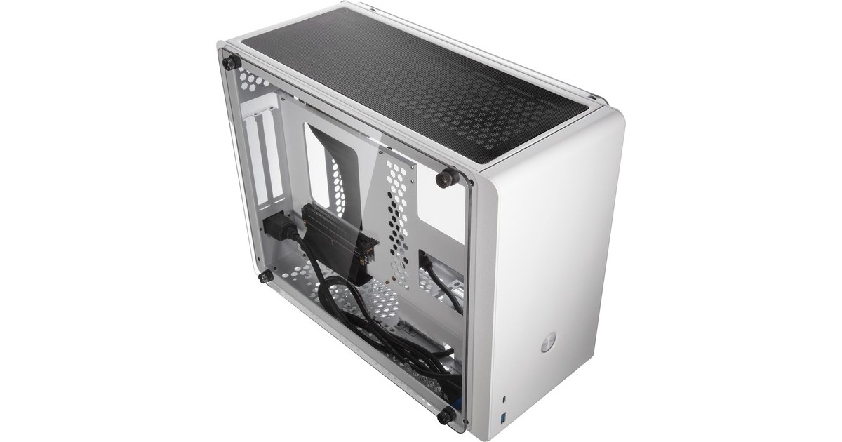 RAIJINTEK OPHION EVO WHITE, Tower-Gehäuse(weiß, Tempered Glass)