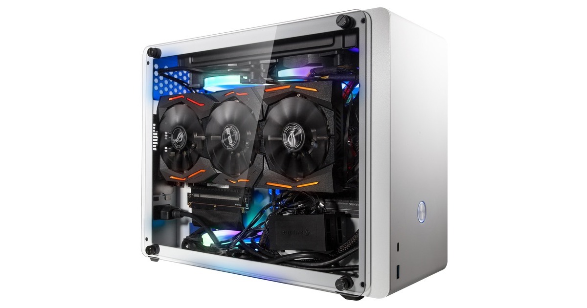 RAIJINTEK OPHION EVO WHITE, Tower-Gehäuse(weiß, Tempered Glass)
