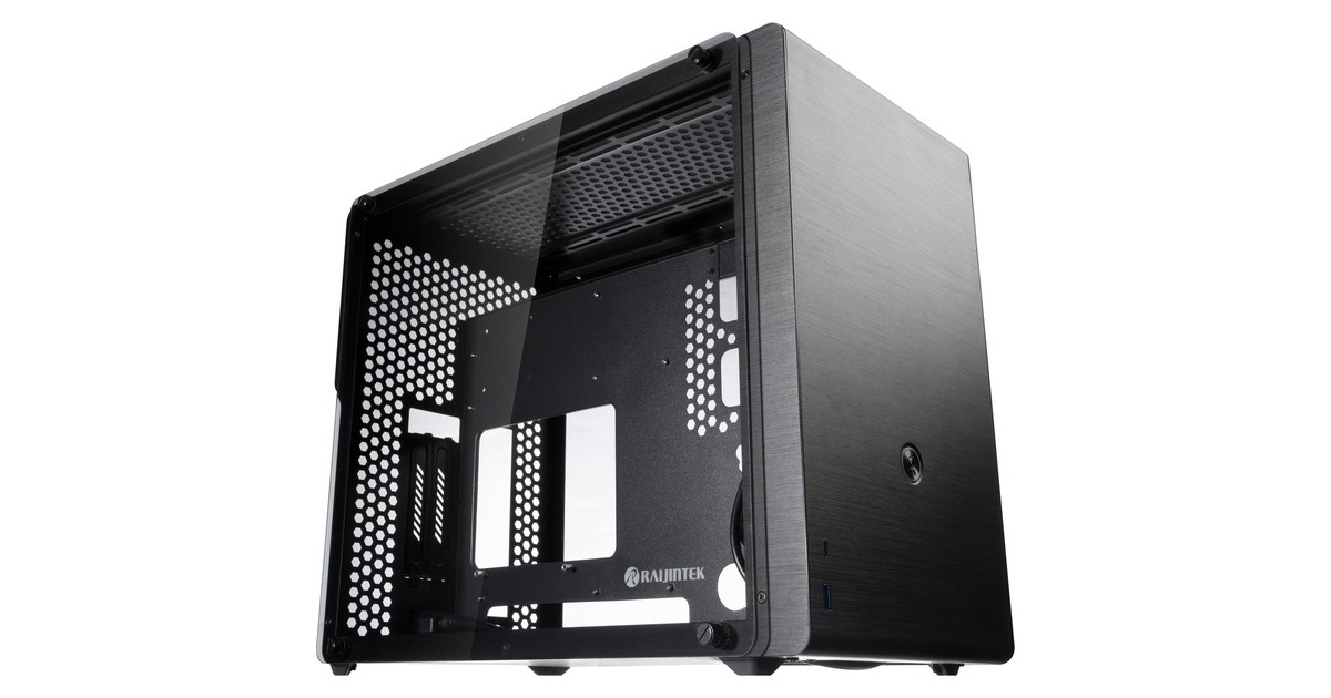 RAIJINTEK OPHION M EVO TGS, Tower-Gehäuse(schwarz, Tempered Glass)
