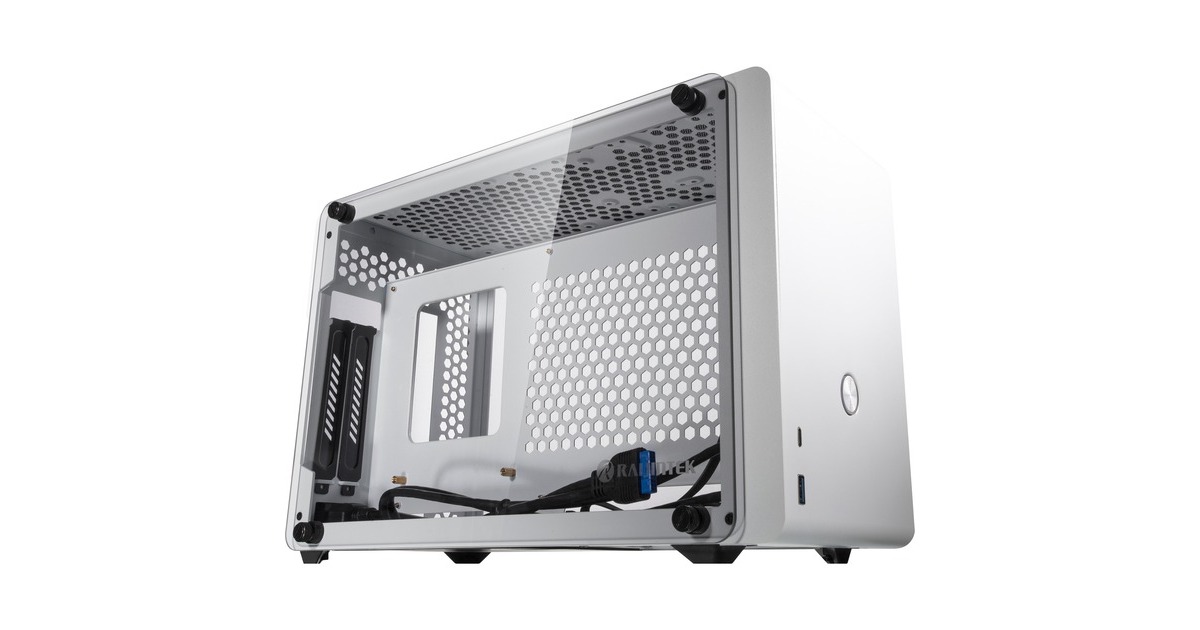 RAIJINTEK OPHION WHITE, Tower-Gehäuse(weiß, Tempered Glass)