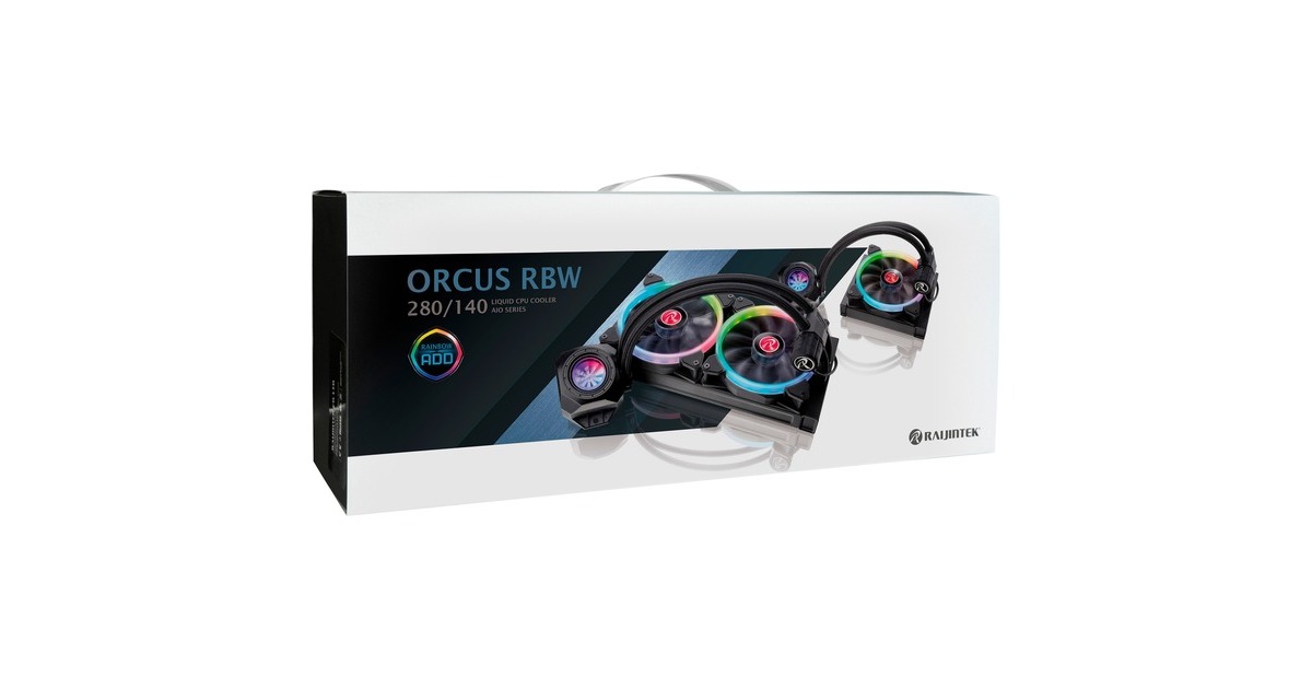 RAIJINTEK ORCUS 140 RBW 140mm, Wasserkühlung(schwarz, nachfüllbar)
