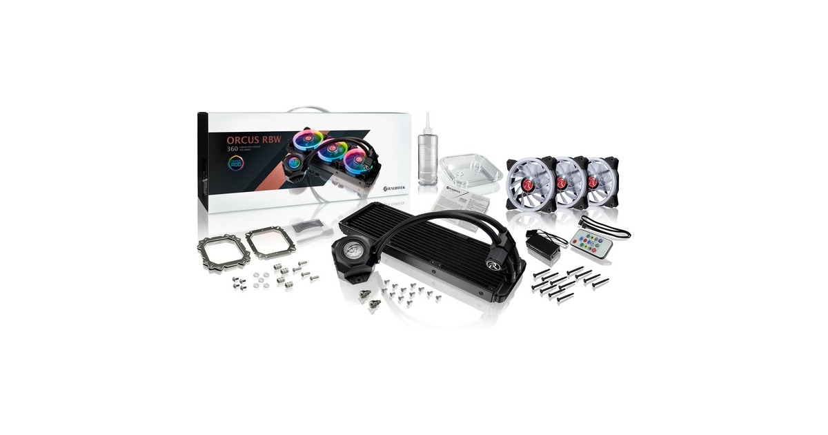 RAIJINTEK ORCUS 360 RBW 360mm, Wasserkühlung(schwarz, nachfüllbar, Outlet) RAIJINTEK ORCUS 360 RBW 360mm, Wasserkühlung(schwarz, nachfüllbar, Outlet)