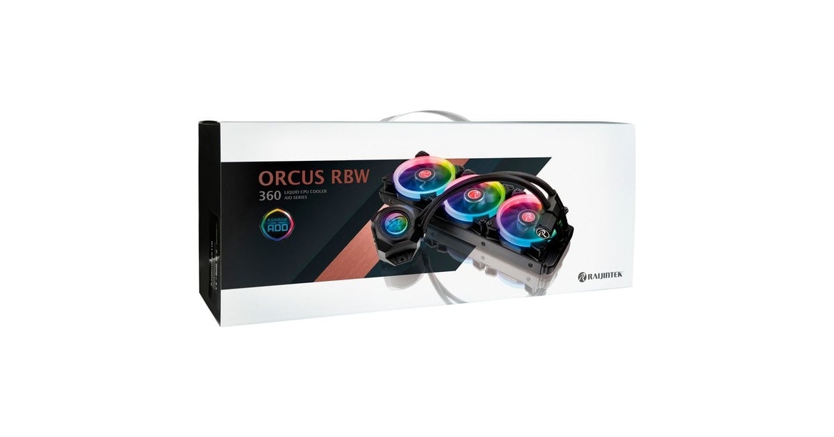 RAIJINTEK ORCUS 360 RBW 360mm, Wasserkühlung(schwarz, nachfüllbar)