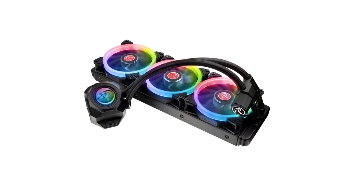 RAIJINTEK ORCUS 360 RBW 360mm, Wasserkühlung(schwarz, nachfüllbar)