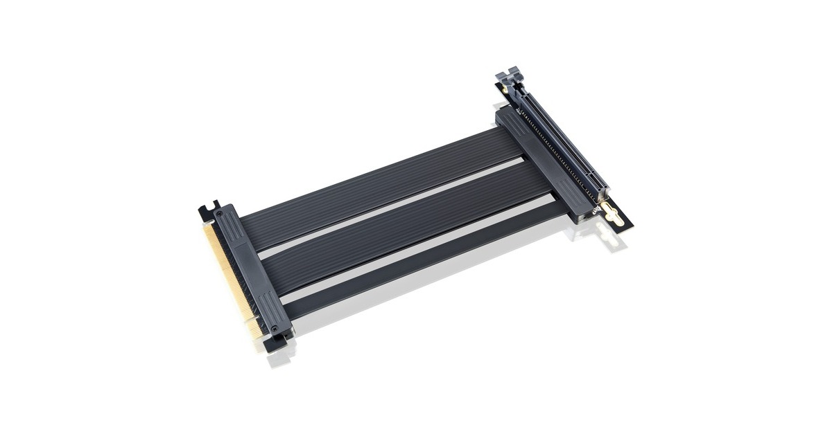 RAIJINTEK PAXX G4 Cable, Gen 4.0 Riser Kabel, Verlängerungskabel(schwarz, 20cm)