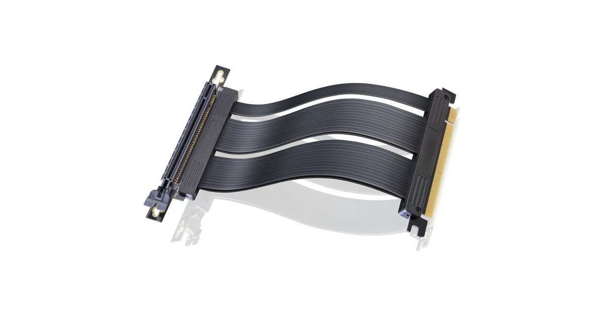 RAIJINTEK PAXX G4 Cable, Gen 4.0 Riser Kabel, Verlängerungskabel(schwarz, 20cm)