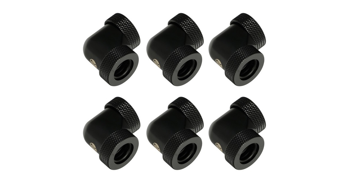 RAIJINTEK PELIAS BLACK- D140906, Verbindung(schwarz, 6 Stück)