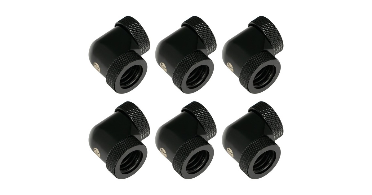 RAIJINTEK PELIAS BLACK - D160906, Verbindung(schwarz, 6 Stück)