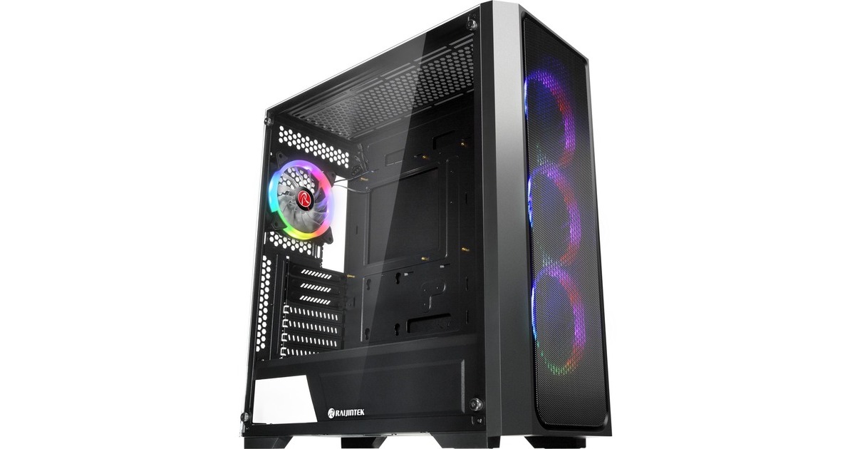 RAIJINTEK PONOS MS4, Tower-Gehäuse(schwarz, FULL MESH Version)