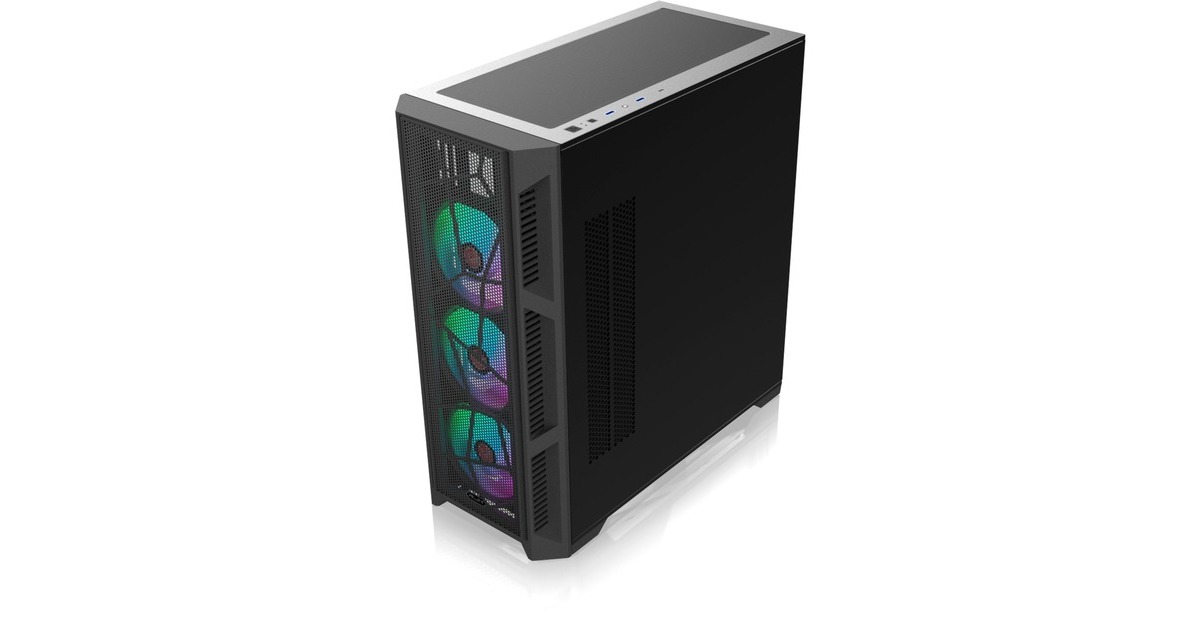 RAIJINTEK PONOS ULTRA MS4, Tower-Gehäuse(schwarz, Seitenteil aus Tempered Glass)