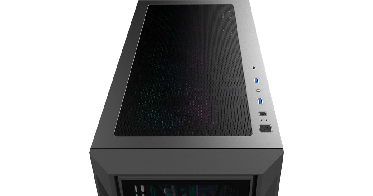 RAIJINTEK PONOS ULTRA MS4, Tower-Gehäuse(schwarz, Seitenteil aus Tempered Glass)