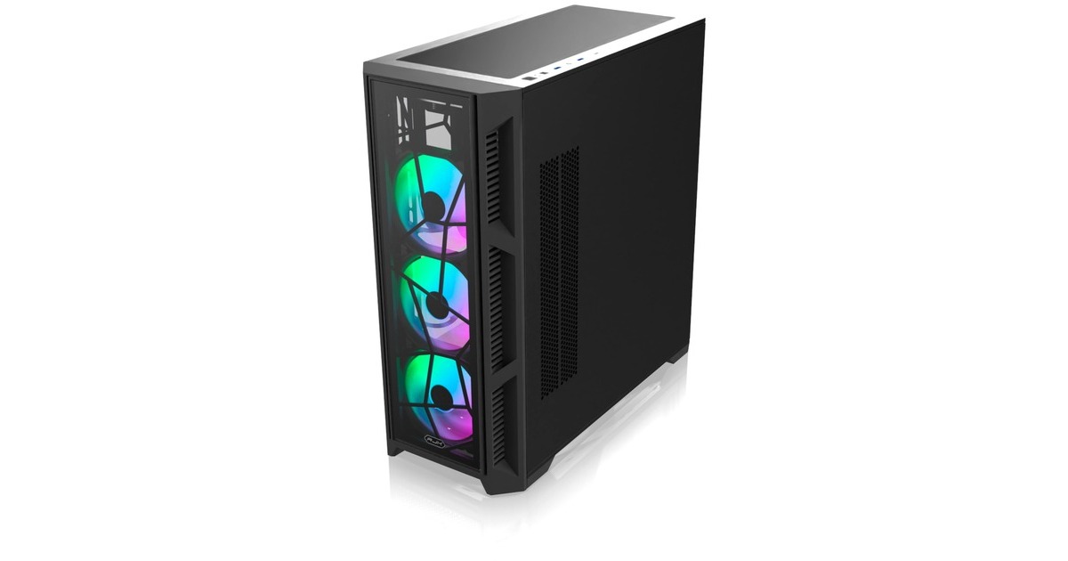 RAIJINTEK PONOS ULTRA TG4, Tower-Gehäuse(schwarz, Front und Seitenteil aus Tempered Glass)