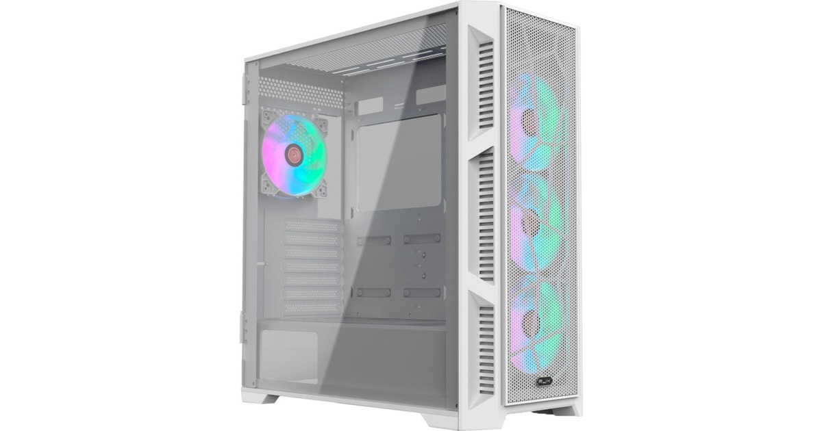 RAIJINTEK PONOS ULTRA WHITE MS4, Tower-Gehäuse(weiß, Seitenteil aus Tempered Glass)