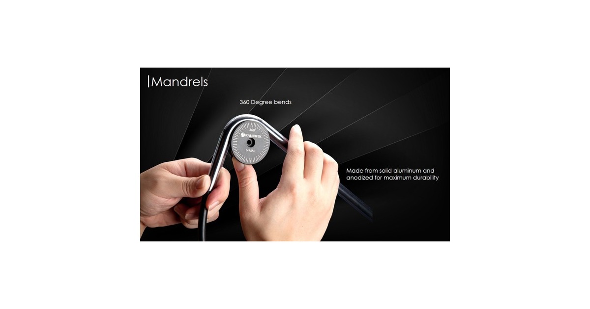 RAIJINTEK RAI-BT - Bending Kit für 14mm Tubes, Rohrbieger(schwarz/rot, 6-teiliges Set)