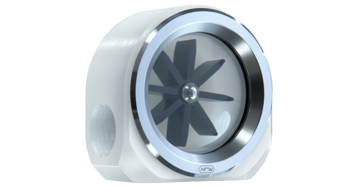 RAIJINTEK RJK - FLOW METER WHITE, Durchflussanzeiger(weiß)