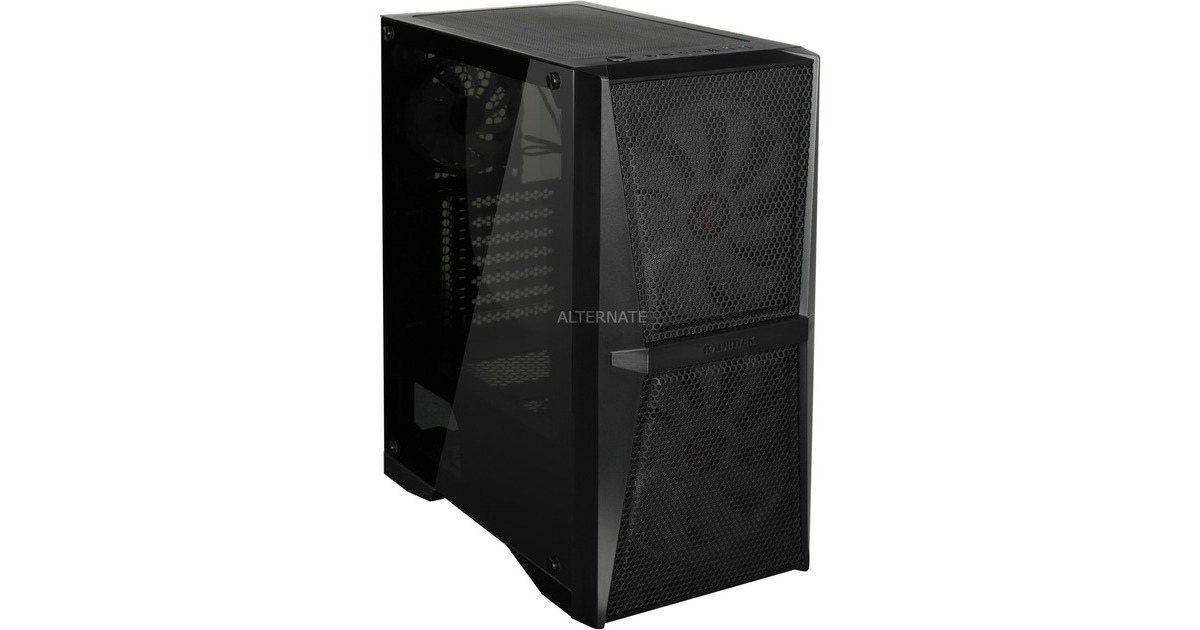 RAIJINTEK SILENOS MS PRO, Tower-Gehäuse(schwarz, Version mit ARGB-Lüfter, Tempered Glass)