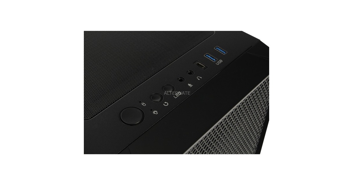 RAIJINTEK SILENOS MS PRO, Tower-Gehäuse(schwarz, Version mit ARGB-Lüfter, Tempered Glass)