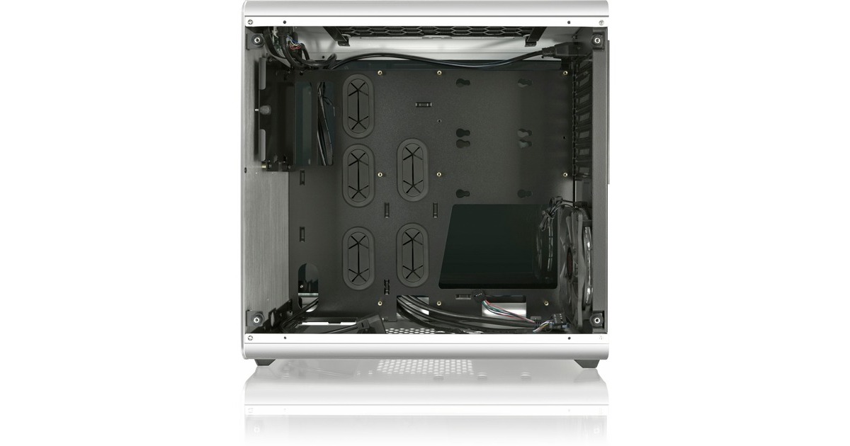 RAIJINTEK THETIS SILVER WINDOW, Tower-Gehäuse(silber, Tempered Glass)