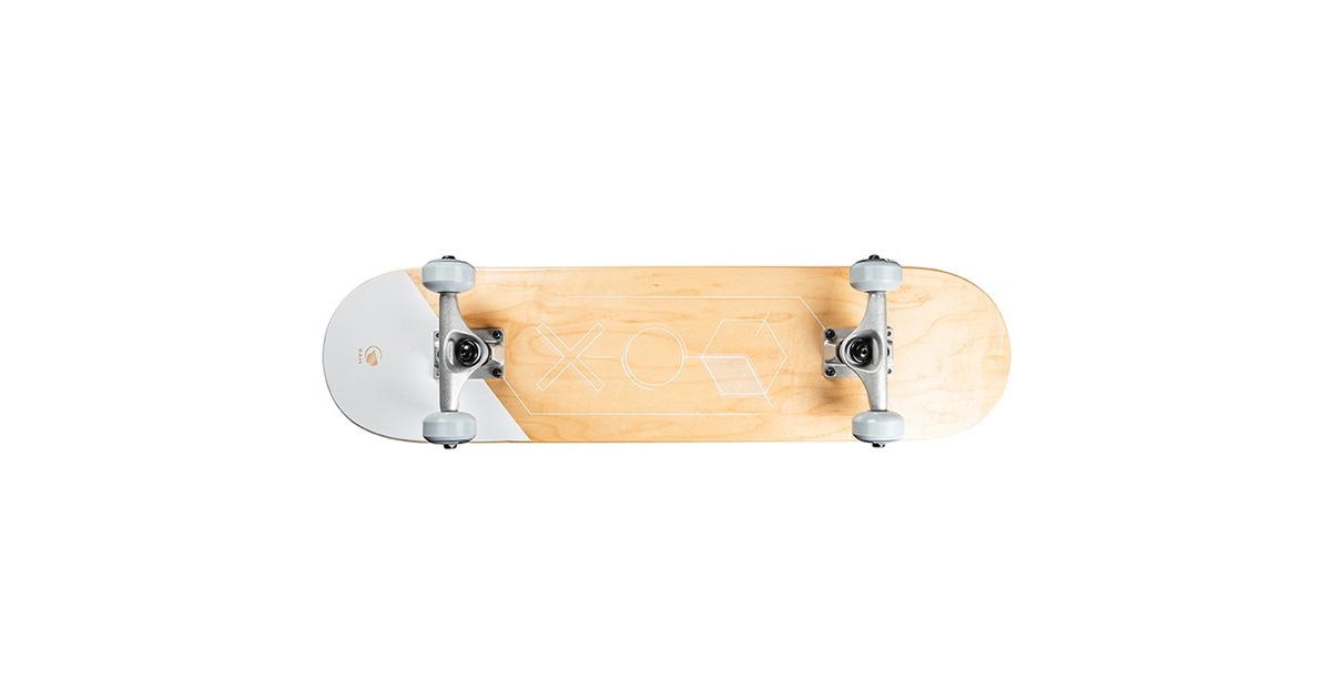 RAM Skateboard Signo blanc de blanc(grau/weiß)