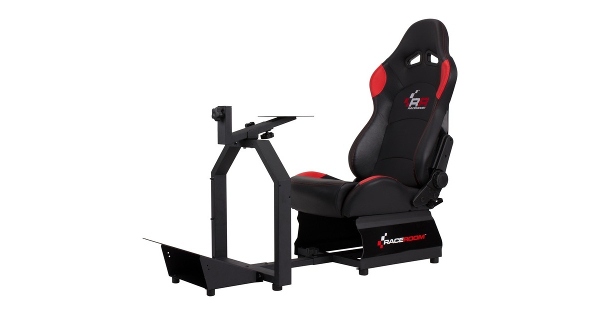 RaceRoom Game Seat RR3033, Sim Rig(schwarz/rot)