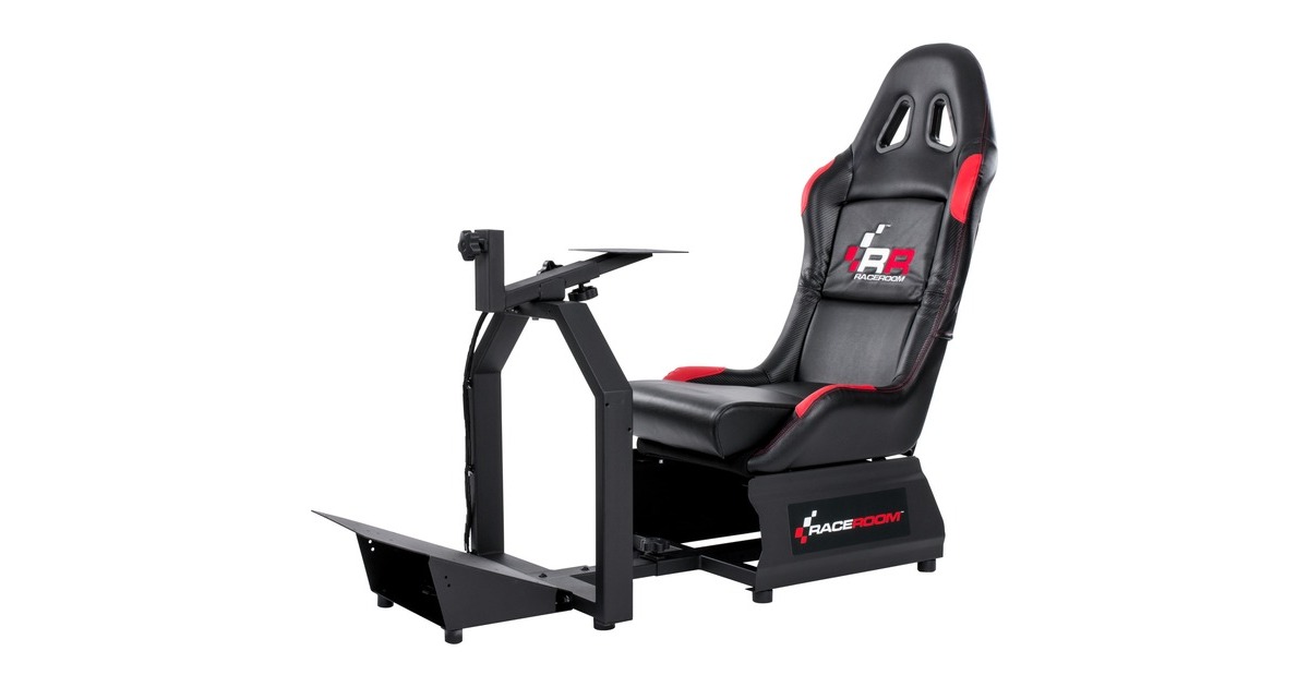 RaceRoom Game Seat RR3055, Sim Rig(schwarz/rot)