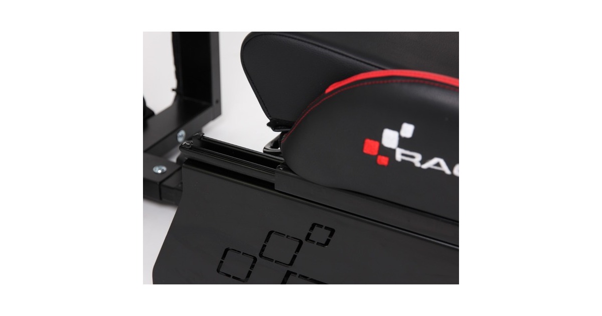 RaceRoom Sitzschienen inkl. Verstellbügel für RR Simulator, Einbauschienen(schwarz)