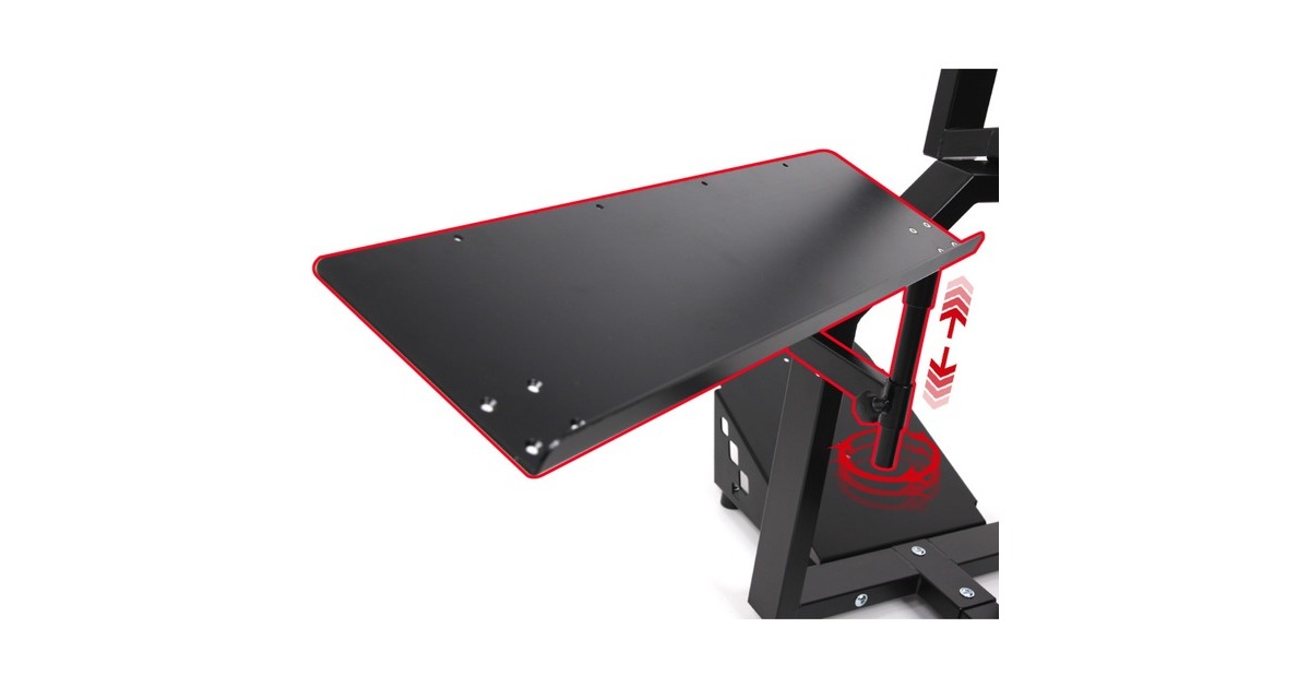 RaceRoom Tastatur Halter für RR Home Simulator, Halterung(schwarz)