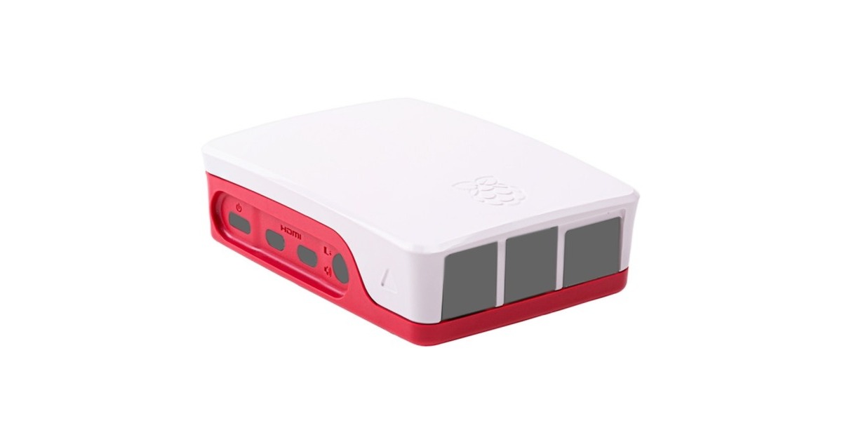 Raspberry Pi Foundation Gehäuse für Raspberry Pi 4 B(weiß/rot, für Raspberry Pi 4 B)
