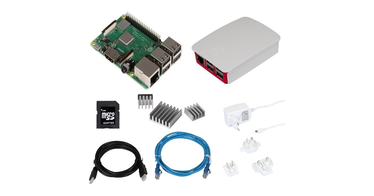 Raspberry Pi Foundation Raspberry Pi 3 model B+ Starter Kit, Mini-PC(weiß)