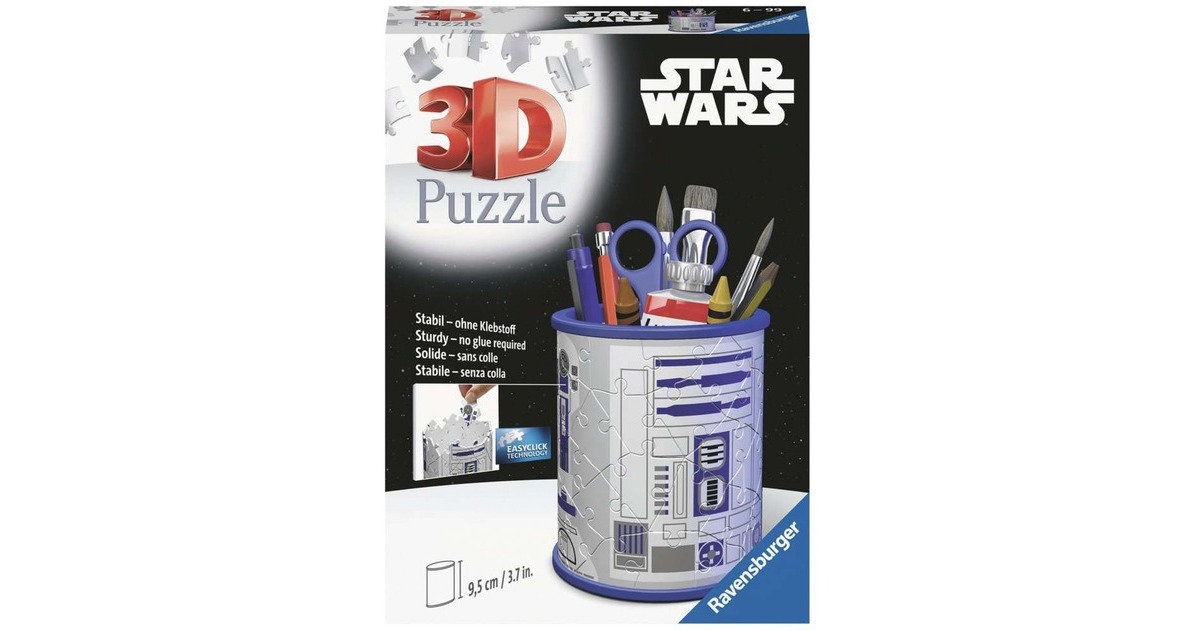 Ravensburger 3D Puzzel Utensilo Star Wars R2D2, Puzzle