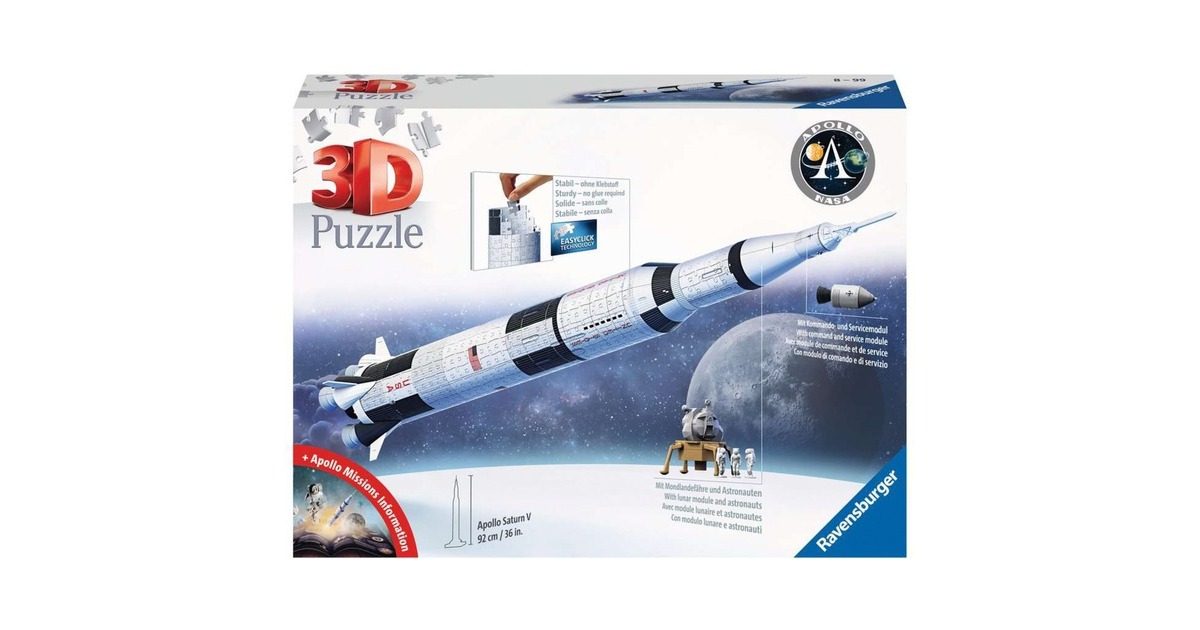 Ravensburger 3D-Puzzle Apollo Saturn V Rocket