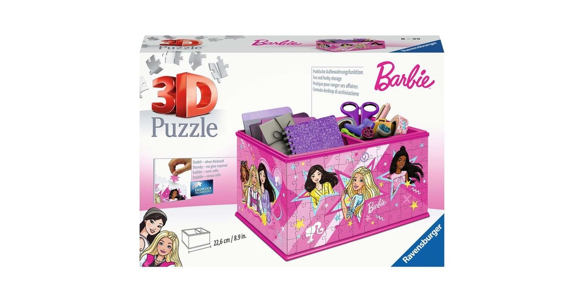 Ravensburger 3D Puzzle Aufbewahrungsbox Barbie(mehrfarbig)