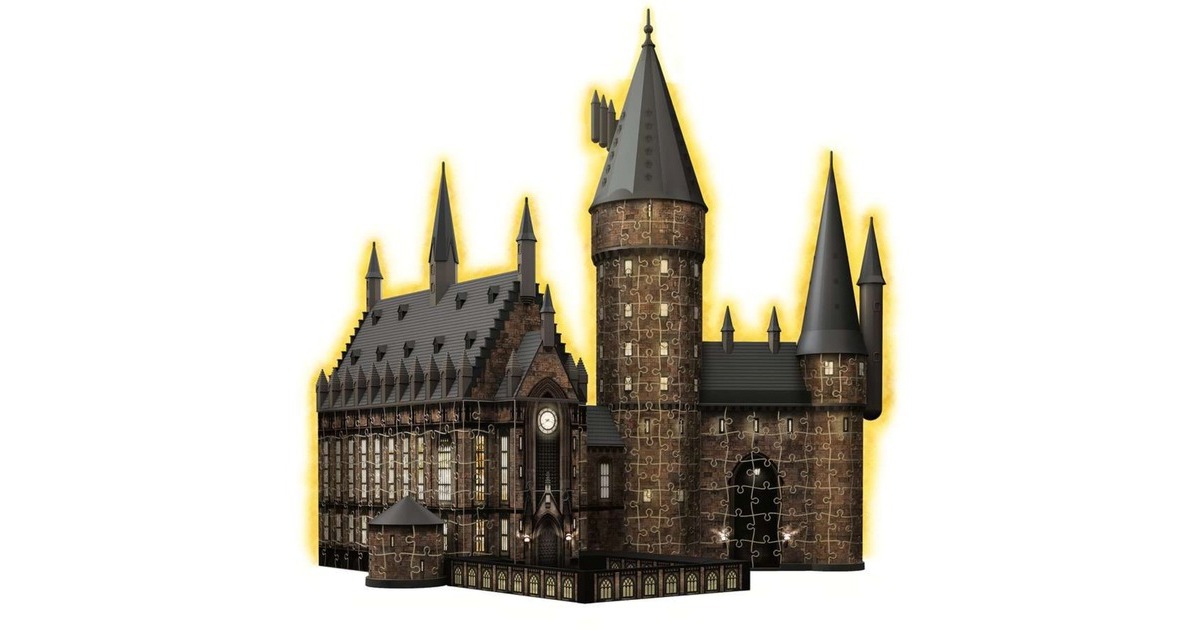 Ravensburger 3D Puzzle Hogwarts Schloss - Die Große Halle Night Edition