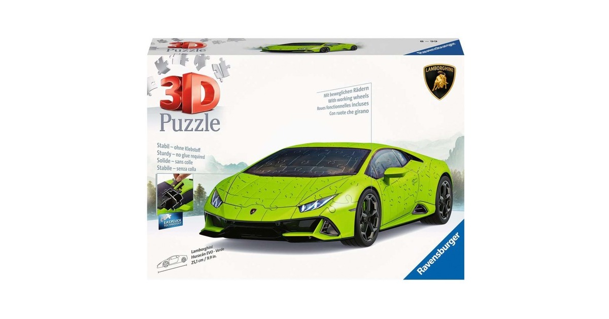 Ravensburger 3D Puzzle Lamborghini Huracán EVO Verde(108 Teile)
