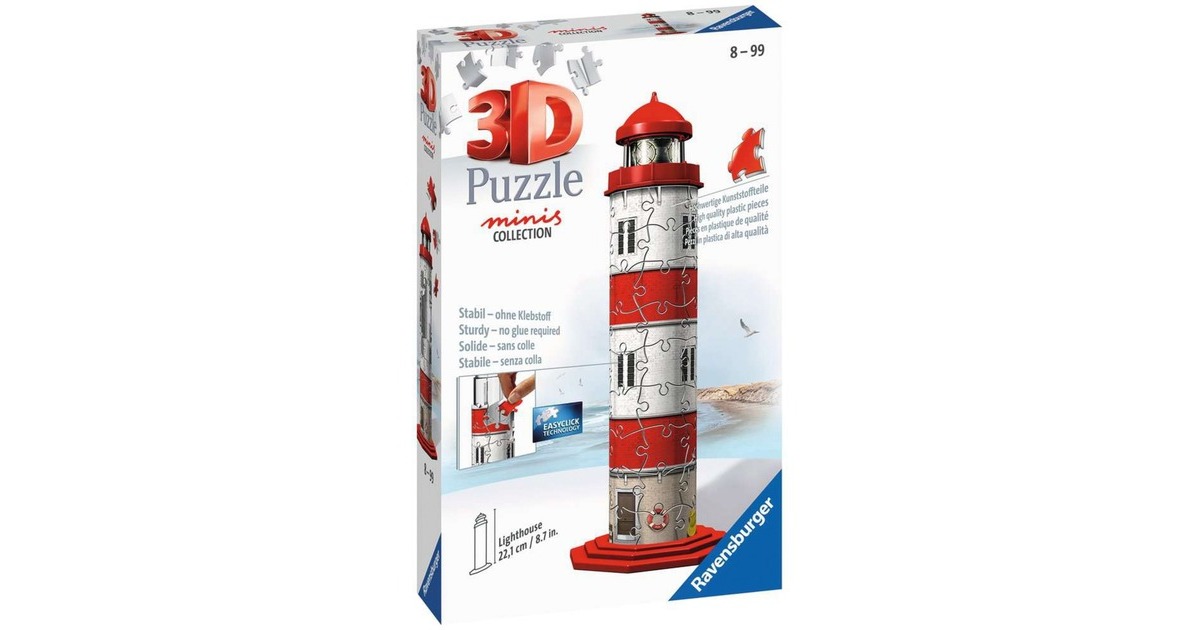 Ravensburger 3D Puzzle Mini Leuchtturm(54 Teile)