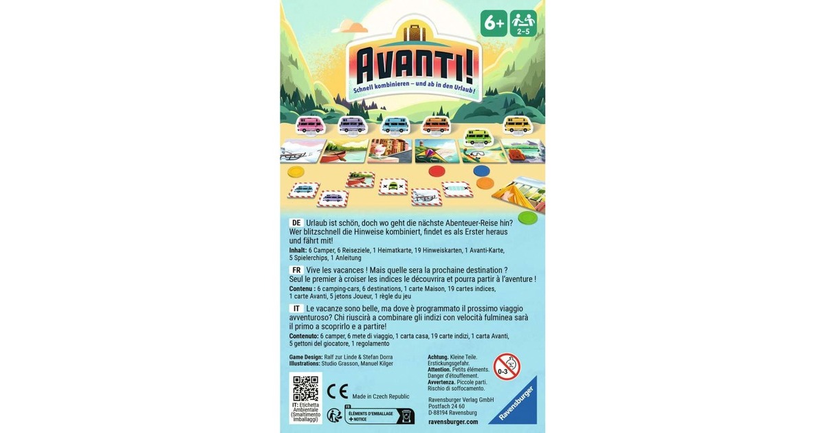 Ravensburger Avanti!, Brettspiel Ravensburger Avanti!, Brettspiel