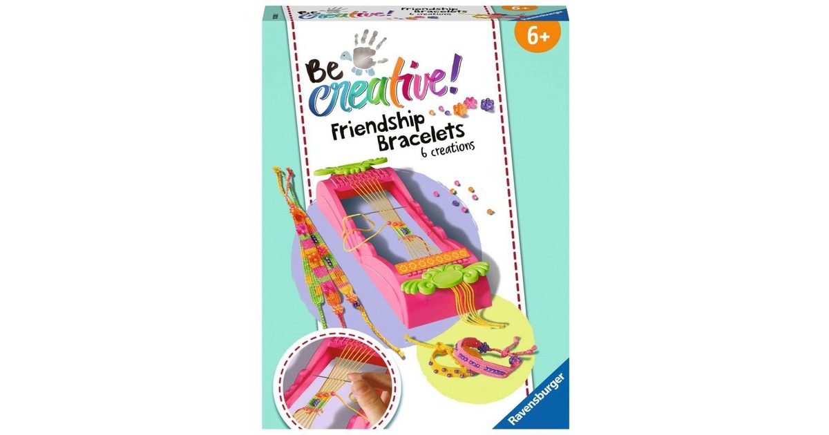 Ravensburger BeCreative Freundschaftsbändchen, Basteln(sechs verschiedene Bändchen)