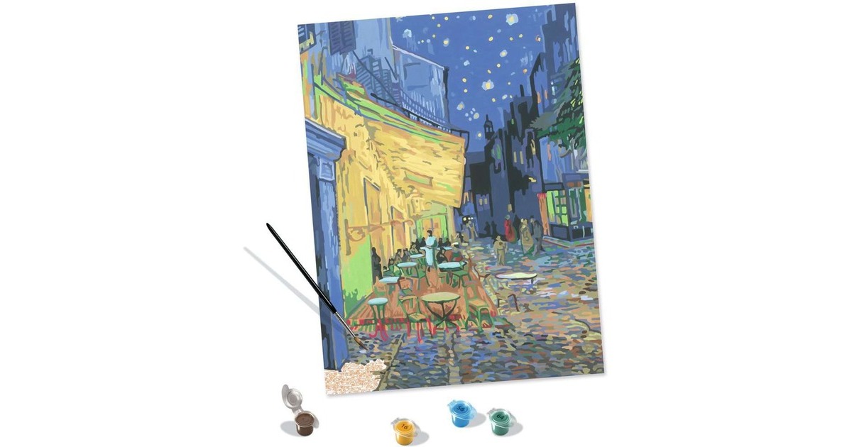 Ravensburger CreArt ART Collection - Café Terrace at Night (Van Gogh), Malen