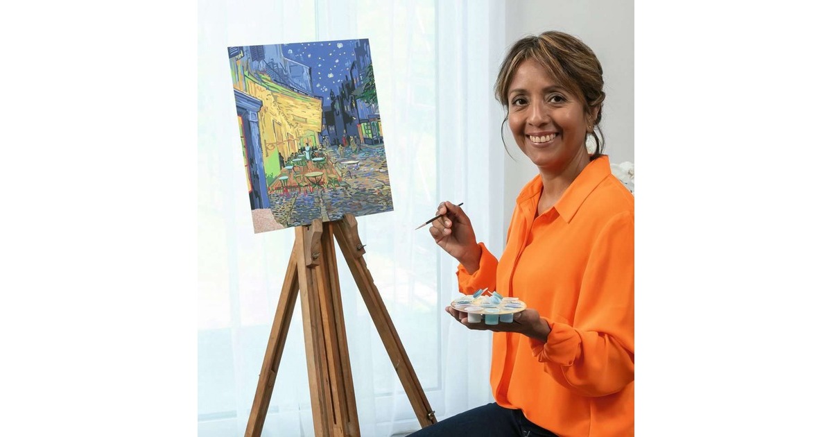 Ravensburger CreArt ART Collection - Café Terrace at Night (Van Gogh), Malen