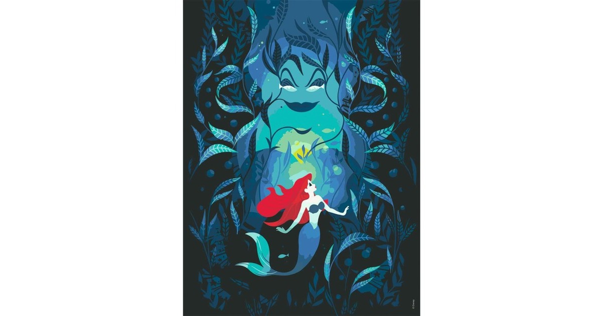 Ravensburger CreArt - Disney Arielle und Ursula, Malen